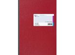 5X KöNig & Ebhardt 8614271 Blocco Note, A4, 48 Fogli, Copertina Rigida, Cartoncino Verniciato Lucido Con Rilievo Testurizzato, 70 G/M², Rosso