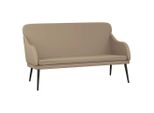Vidaxl Panca Cappuccino-Marrone 110X76X80 Cm In Pelle Finta