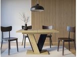 Tavolo Da Pranzo Allungabile 120X90 Cm Frejma - Rovere Artigianale / Nero