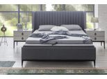 Camera Da Letto Grigia Letto + 2X Comodini Console Comodini Letti 3Pcs. Nuovo