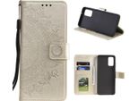 Custodia Per Samsung Galaxy M31S Custodia Del Telefono Cellulare Custodia Flip Cover Protettiva Borsa Mandala Oro