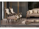 Poltrona Classica Imbottita Monoposto Barocco Rococò Chesterfield Soggiorno Nuovo
