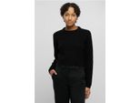 Urban Classics Donna Maglione Corto Waffle Nero - L