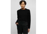 Urban Classics - Maglione Corto Waffle Da Donna Nero - 3XL