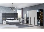 Set Completo Di Mobili Per La Camera Da Letto Letto 2X Comodino Specchio 5 Pezzi Nuovo