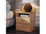 Vicco Comodino Camera Da Letto Monty, 39.6 X 59.1 Cm Set Di 2, Quercia Dorata