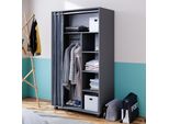 Vicco Armadio Multifunzione Doros, 100 X 168 Cm Con Rulli, Grigio