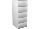 Cassettiera Stretta Con Cassetti Ivar - Bianco