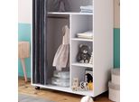 Vicco Doros, 100 X 146.6 Cm Aperto, Con Rotelle, Bianco