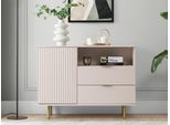 Cassettiera Combinata Per Il Soggiorno Iredell - Oro / Cashmere