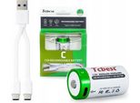 Batteria Ricaricabile Agli Ioni Di Litio C R14 3000 Mah USB-C TYPE-C Tcbest / Porta Di Ricarica USB-C R14