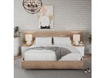 Vicco Comodino Camera Da Letto Betti, 50 X 50 Cm Set Di 2, Bianco/Sonoma