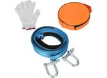 Corda Di Traino Jopassy, 5 Cm X 5 M Capacità Di Carico Fino A 8 Tonnellate, Corda Di Traino Per Auto Con 2 Moschettoni, Corda Di Salvataggio