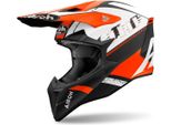 Casco Motocross Airoh Wraaap Feel, Nero/Bianco/Arancio, Xxs (51/52)