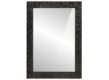Vidaxl Specchio Da Bagno Nero 50X70X2,5 Cm In Legno Massiccio Di Mango E Vetro