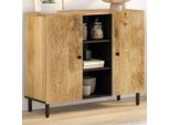 Vidaxl Mobile Laterale 90X33X75 Cm In Legno Massiccio Di Mango