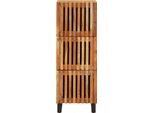 Vidaxl Credenza 40X34X110 Cm In Legno Massiccio Di Acacia