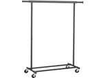 Appendiabiti Su Ruote 132 X 45,4 X 160 Cm Nero