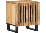 Vidaxl Comodini 2 Pezzi 40X34X46 Cm Legno Di Mango Grezzo
