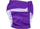 Pannolino Di Stoffa Ultra Assorbente E Traspirante Per Adulti, Lavabile, Mutandina Per Incontinenza (Viola Scuro)