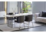 Tavolo Da Pranzo Bianco 4X Sedie Set Sala Da Pranzo Gruppo Pranzo Sedie Tavoli