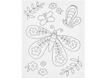 Creativ Company Cc Painter Tela Con Stampa Farfalla Grande 24X30 Cm