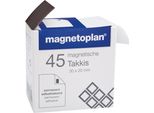 40X Magnetoplan 15503 Takkis In Dispenser Autoadesivo Nero