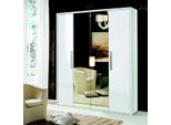 Armadio 4 Ante Armadio Mobili Di Design Armadi In Legno Specchio Bianco