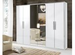 Armadio Specchio Camera Da Letto Armadi Guardaroba Pensile 6 Ante Legno