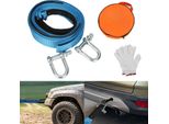 Fune Di Traino Bettizia Fune Di Carico Fino A 8 Tonnellate 5M X 5Cm Fune Di Traino Con Strisce Riflettenti Cinghia Di Traino Allargata E Ispessita Filo Di Traino