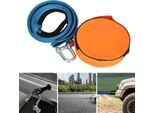 Fune Di Traino Hengda Fune Di Carico Fino A 8 Tonnellate 5M X 5Cm Fune Di Traino Con Strisce Riflettenti Cinghia Di Traino Allargata E Ispessita Filo Di Traino