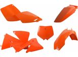 Kit 7 Carene Plastiche Polisport Arancione Per Ktm Exc