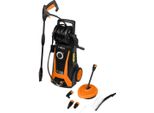 Neo Tools Idropulitrice 2200W, 165Bar - Pulizia Professionale Per Cortile, Auto E Giardino, Tubo Flessibile Ad Alta Pressione Da 8 M, Funzione Schiuma Integrata