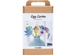 Creativ Company Set Artigianale Fiori Cartoni Per Uova Colori Pastello Sostenibile