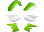 Kit Carene 6 Pezzi Acerbis Modello 2004 Verde/Bianco Per Kawasaki Kx 250 F