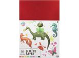Creative Craft Group Moxy Carta Glitterata A4 8 Fogli 150 Grammi