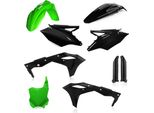 Kit Carene 9 Pezzi Acerbis Nero/Verde Per Kawasaki
