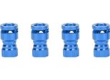 4Pcs Rc Corpo Shell Mount Pillar Hole Locator Lega Di Alluminio Per Pc Pvc Telecomando Auto Blu