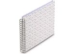 Album A Spirale Hama Floral, 28X24 Cm, 50 Pagine Bianche, Neutrale