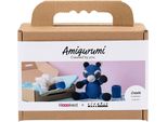 Set Creativo Amigurumi, Procione, Nero, Blu