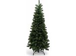Xms-Trees Albero Di Natale Artificiale Banff H180 X Ø81 Cm - Incl. Led - Modello Sottile - Ritardante Di Fiamma