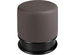 Angel Cerdá Pouf In Ecopelle Grigio Scuro 5135
