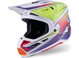 Casco Supertech S-M7 Fuse, Alpinestars (Bianco/Giallo Fluo/Viola, Taglia S)