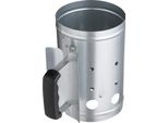 Succebuy Starter Per Camino A Carbonella, Starter Per Camino A Carbonella Da 1,8 Kg Con Capacità Generosa, Starter Per Barbecue In Robusto Acciaio Per Barbecue A Carbonella E Grigliate, Starter Portatile Per Carbonella E Pratico Accessorio Per Barbecue, Colore Argento