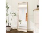 Unboxg Specchio A Stelo Oro 164X54 Cm - Specchio A Figura Intera, Freestanding, Specchio Moderno Per Camera Da Letto, Corridoio O Spogliatoio