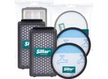 2X Set Di Filtri Hepa Sillar: Filtro In Schiuma RS-RT900574 E Cassetta Filtro RS-RT900586 ZR903501 Per Rowenta Compact Power Cyclonic