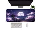 Inf Tappetino Per Mouse E Tastiera Panoramico - Gomma Naturale, Antiscivolo, Bordo Cucito Grande