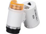 Lente D'ingrandimento Per Gioiellieri 60X Con Luce Mini Microscopio, Mini Lente D'ingrandimento Tascabile 60X Led, Microscopio Tascabile Microscopia D'ingrandimento, Rilevatore Di Valuta Portatile Lente D'ingrandimento Per Gioiellieri Con Luce Led (Bianco)