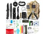 33 Pezzi Kit Di Sopravvivenza Di Emergenza All'aperto, Attrezzature All'aperto Multitool Per Viaggiare Avventura Escursionismo / Campeggio / Caccia / Avventura, Marrone