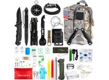 33 Pezzi Kit Di Sopravvivenza Di Emergenza All'aperto, Attrezzatura All'aperto Multitool Per Viaggi Avventura Escursionismo/Campeggio/Caccia/Avventura, Grigio